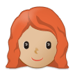 Woman Red Hair Emoji Samsung