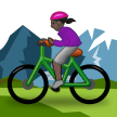 Woman Mountain Biking Emoji Samsung