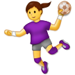 Woman Playing Handball Emoji Samsung