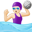 Woman Playing Water Polo Emoji Samsung