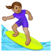 Woman Surfing Emoji Samsung