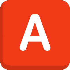 A Button Blood Type Emoji Skype