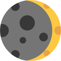 Waxing Crescent Moon Emoji Skype