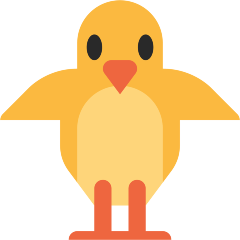 Front Facing Baby Chick Emoji Skype