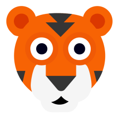 Tiger Face Emoji Skype