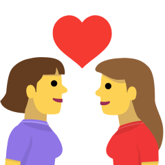 Kiss Woman Woman Emoji Skype