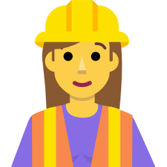 Woman Construction Worker Emoji Skype