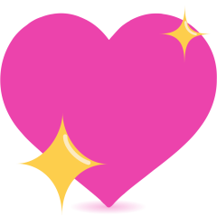 Sparkling Heart Emoji Skype