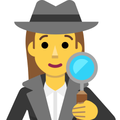 Woman Detective Emoji Skype