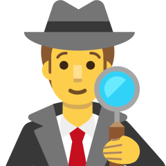 Man Detective Emoji Skype