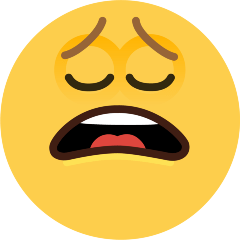 Tired Face Emoji Skype