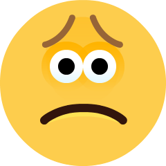 Slightly Frowning Face Emoji Skype