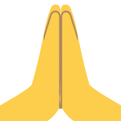 Folded Hands Emoji Skype
