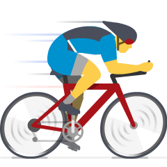 Man Biking Emoji Skype