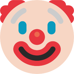 Clown Face Emoji Skype