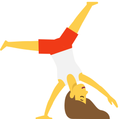 Woman Cartwheeling Emoji Skype