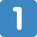 Keycap Digit One Emoji Twitter