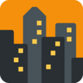 Cityscape At Dusk Emoji Twitter