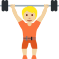 Person Lifting Weights Emoji Twitter
