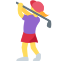 Woman Golfing Emoji Twitter