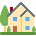 House With Garden Emoji Twitter