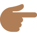 Backhand Index Pointing Right Emoji Twitter