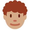Man Curly Hair Emoji Twitter