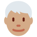 Man White Hair Emoji Twitter