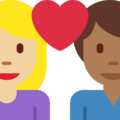 Couple With Heart Woman Man Emoji Twitter