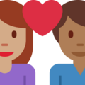 Couple With Heart Woman Man Emoji Twitter