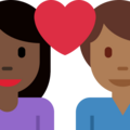 Couple With Heart Woman Man Emoji Twitter