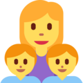 Family Woman Boy Boy Emoji Twitter