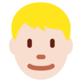 Man Blond Hair Emoji Twitter