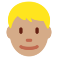 Man Blond Hair Emoji Twitter