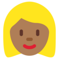 Woman Blond Hair Emoji Twitter