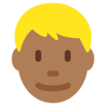 Man Blond Hair Emoji Twitter