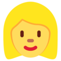 Woman Blond Hair Emoji Twitter