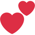 Two Hearts Emoji Twitter