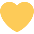 Yellow Heart Emoji Twitter