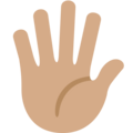 Hand With Fingers Splayed Emoji Twitter