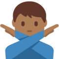 Man Gesturing No Emoji Twitter