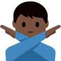 Man Gesturing No Emoji Twitter