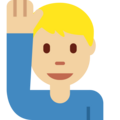 Man Raising Hand Emoji Twitter
