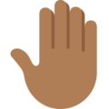 Raised Back Of Hand Emoji Twitter