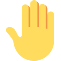 Raised Back Of Hand Emoji Twitter