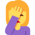 Woman Facepalming Emoji Twitter