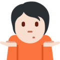 Person Shrugging Emoji Twitter