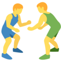 Men Wrestling Emoji Twitter