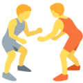 People Wrestling Emoji Twitter