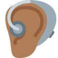 Ear With Hearing Aid Emoji Twitter